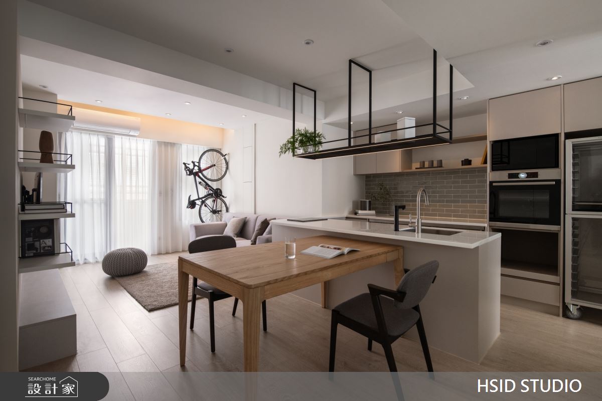 22坪老屋(31~40年)＿混搭風客廳餐廳廚房中島案例圖片＿樺設室內裝修設計有限公司 HSID STUDIO＿樺設_21之7