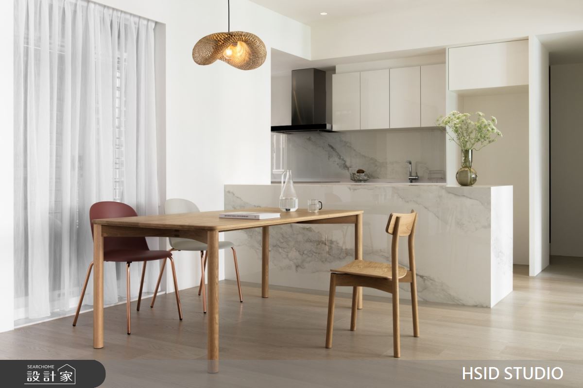 老屋(31~40年)＿簡約風餐廳廚房中島案例圖片＿樺設室內裝修設計有限公司 HSID STUDIO＿樺設_22之7