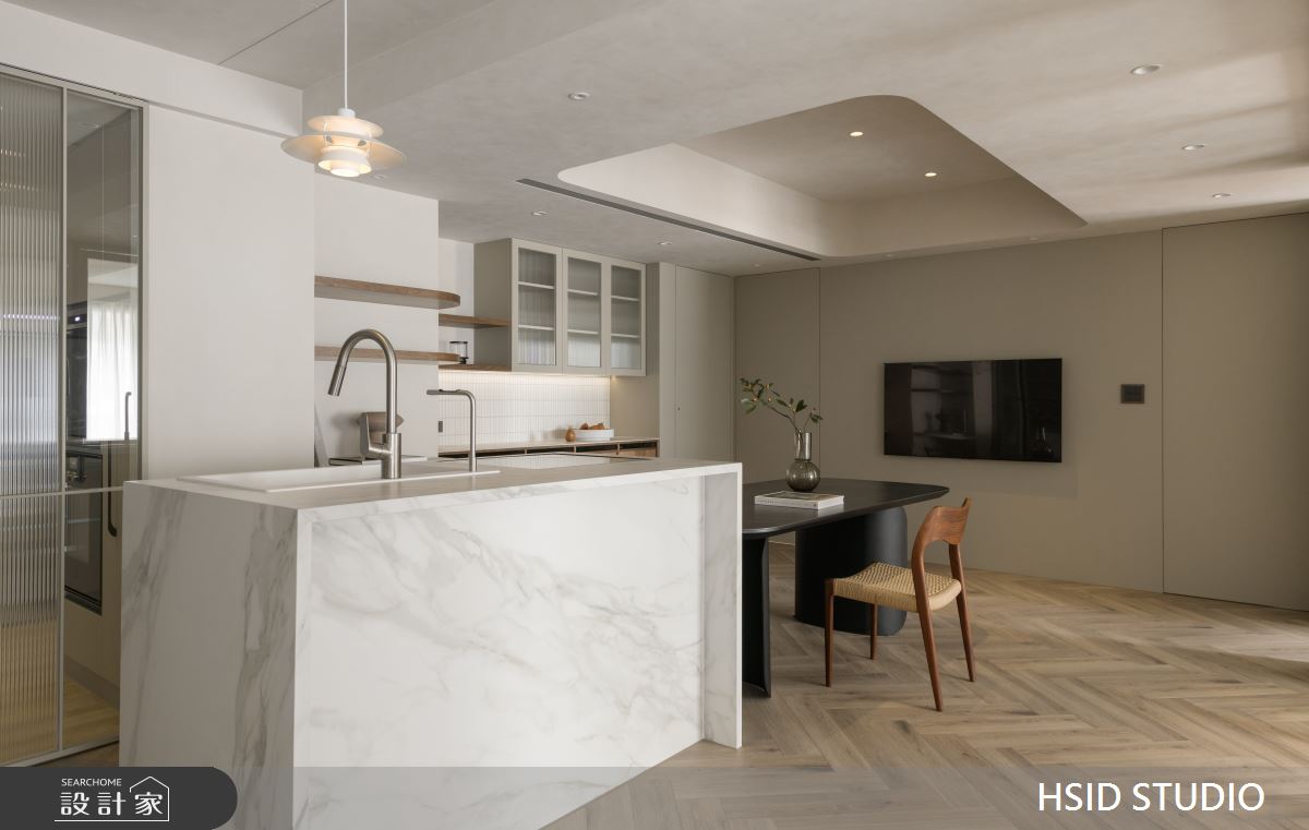 51坪新成屋(5年以下)＿日式侘寂風餐廳中島案例圖片＿樺設室內裝修設計有限公司 HSID STUDIO＿樺設_24之6