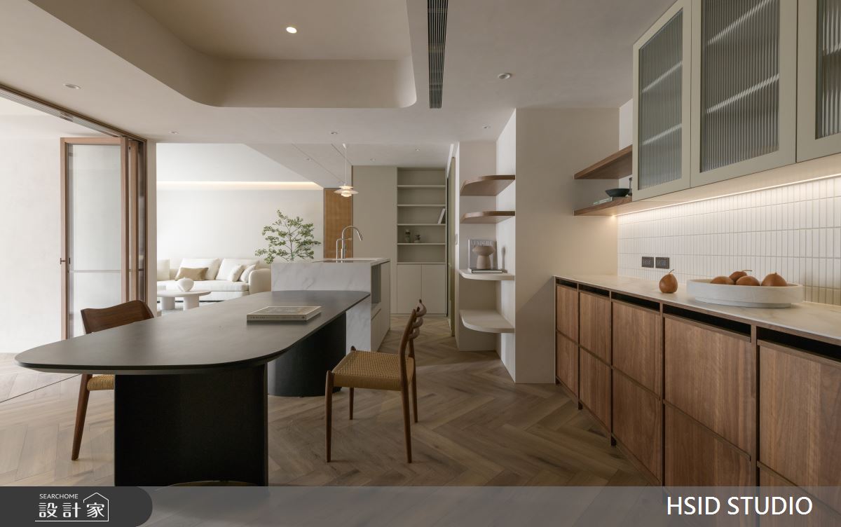 51坪新成屋(5年以下)＿日式侘寂風客廳餐廳中島案例圖片＿樺設室內裝修設計有限公司 HSID STUDIO＿樺設_24之13
