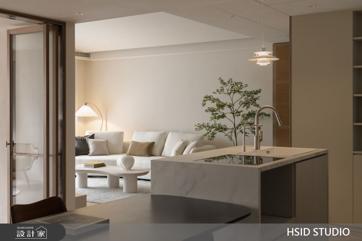 51坪新成屋(5年以下)＿日式侘寂風客廳餐廳中島案例圖片＿樺設室內裝修設計有限公司 HSID STUDIO＿樺設_24之14