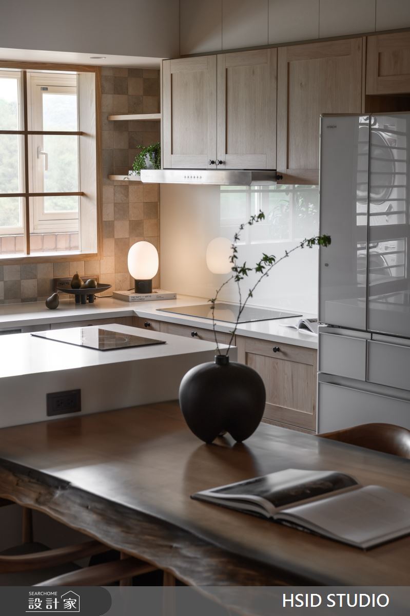 55坪老屋(41~50年)＿人文禪風餐廳廚房中島案例圖片＿樺設室內裝修設計有限公司 HSID STUDIO＿樺設_25之12