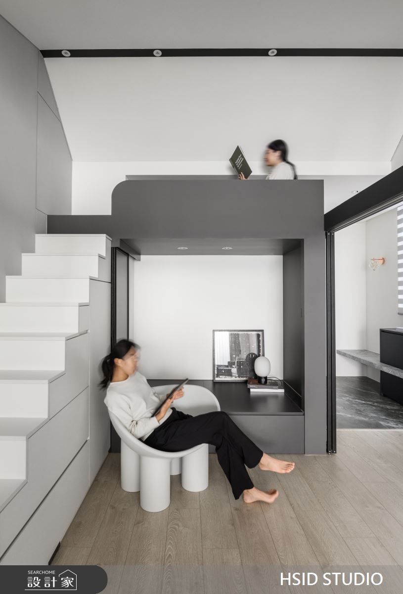 23坪老屋(16~30年)＿現代風書房樓梯多功能室案例圖片＿樺設室內裝修設計有限公司 HSID STUDIO＿樺設_29之11