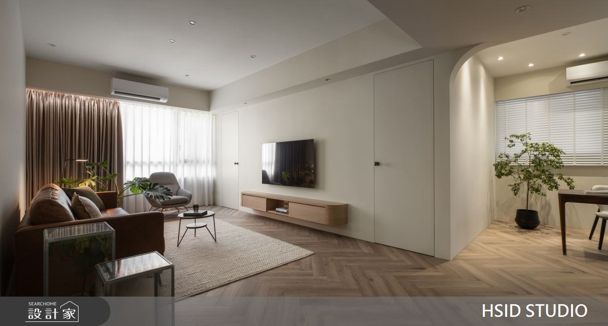 23坪新成屋(5年以下)＿復古簡約風客廳餐廳案例圖片＿樺設室內裝修設計有限公司 HSID STUDIO＿樺設_30之5