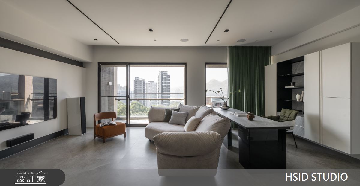 29坪新古屋(10年以下)＿極簡奢華風客廳書房工作區案例圖片＿樺設室內裝修設計有限公司 HSID STUDIO＿樺設_31之4