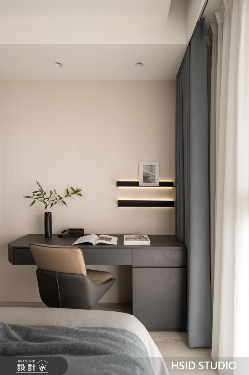 64坪新成屋(5年以下)＿低調奢華風臥室案例圖片＿樺設室內裝修設計有限公司 HSID STUDIO＿樺設_32之17