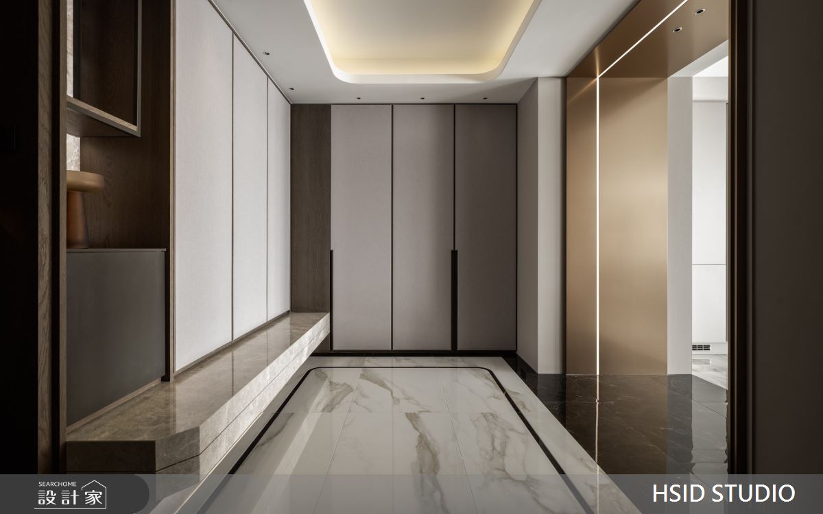 64坪新成屋(5年以下)＿低調奢華風玄關案例圖片＿樺設室內裝修設計有限公司 HSID STUDIO＿樺設_32之1