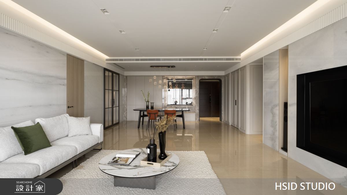 65坪新古屋(10年以下)＿現代輕奢風客廳餐廳案例圖片＿樺設室內裝修設計有限公司 HSID STUDIO＿樺設_34之4073