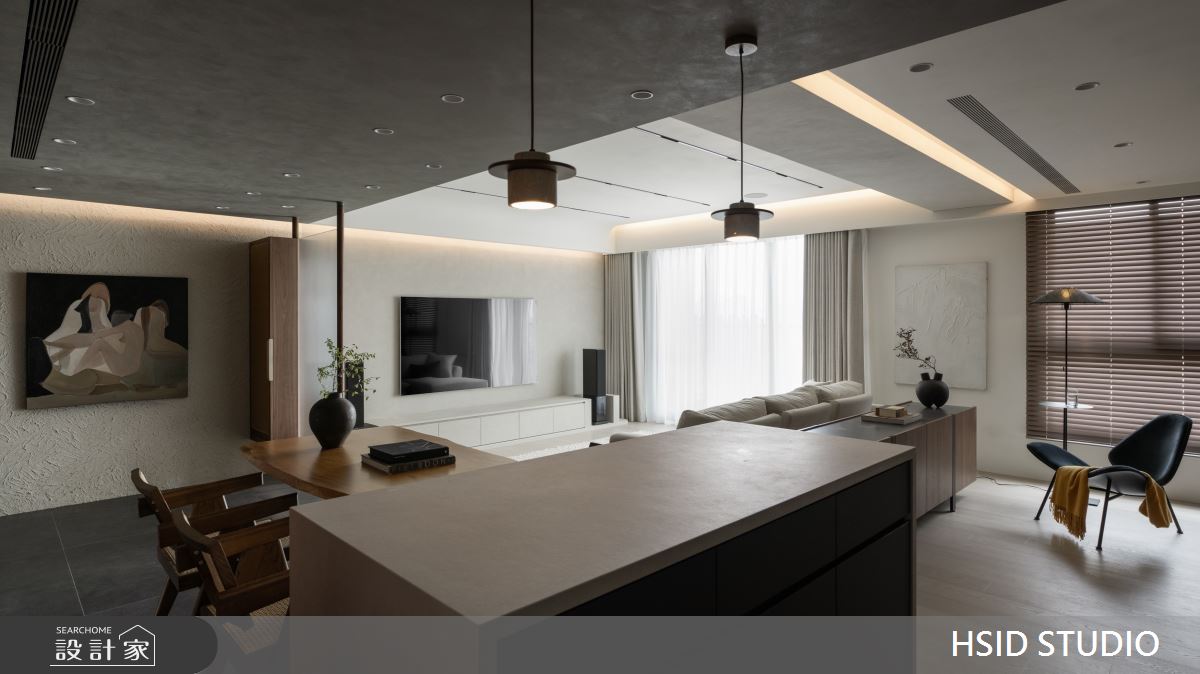30坪新成屋(5年以下)＿日式侘寂風客廳餐廳中島案例圖片＿樺設室內裝修設計有限公司 HSID STUDIO＿樺設_35之12