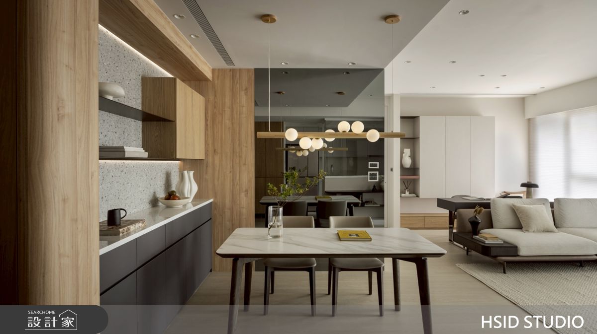21坪新成屋(5年以下)＿現代簡約風客廳餐廳案例圖片＿樺設室內裝修設計有限公司 HSID STUDIO＿樺設_41 Residence_C之5