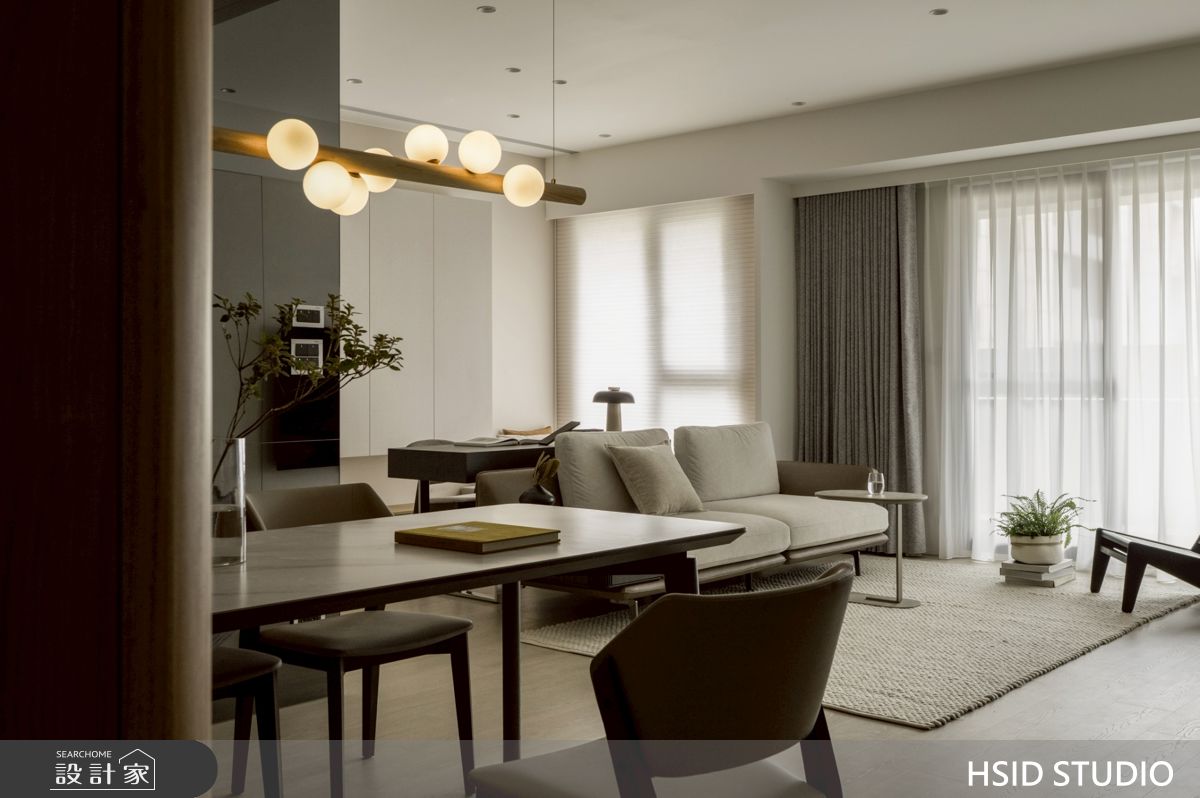 21坪新成屋(5年以下)＿現代簡約風客廳餐廳案例圖片＿樺設室內裝修設計有限公司 HSID STUDIO＿樺設_41 Residence_C之2