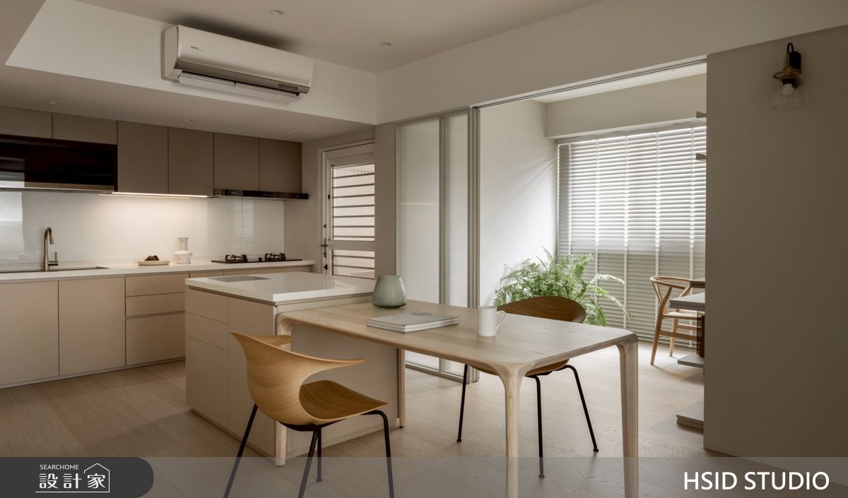 23坪＿日式簡約風餐廳廚房書房中島案例圖片＿樺設室內裝修設計有限公司 HSID STUDIO＿樺設_46之13