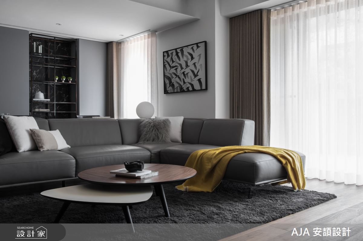 40坪新成屋(5年以下)＿休閒風客廳案例圖片＿AJA安頡建築室內設計＿安頡_力麒首御 吳公館之9