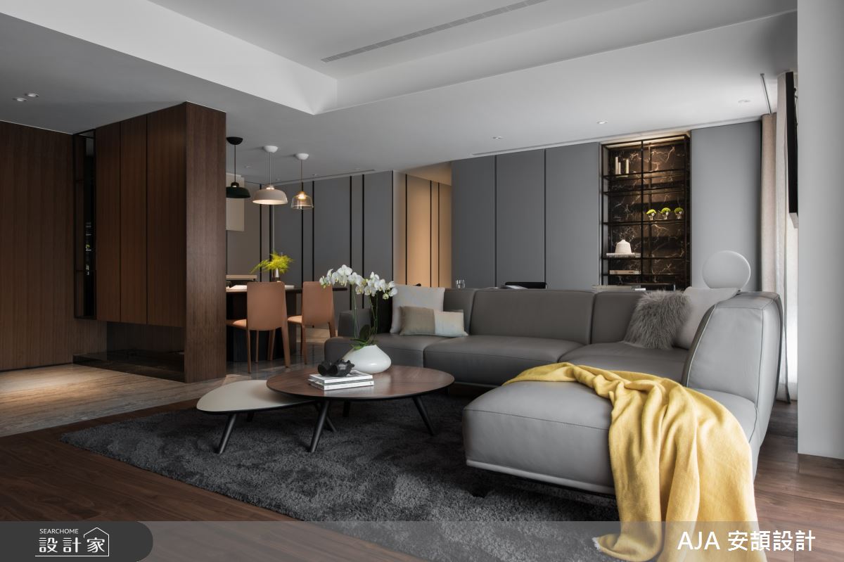 40坪新成屋(5年以下)＿休閒風客廳案例圖片＿AJA安頡建築室內設計＿安頡_力麒首御 吳公館之7