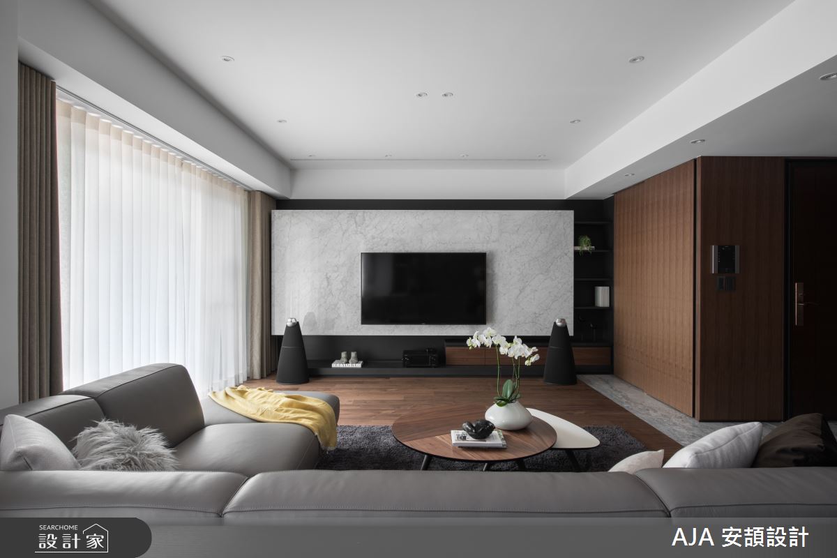 40坪新成屋(5年以下)＿休閒風客廳案例圖片＿AJA安頡建築室內設計＿安頡_力麒首御 吳公館之11