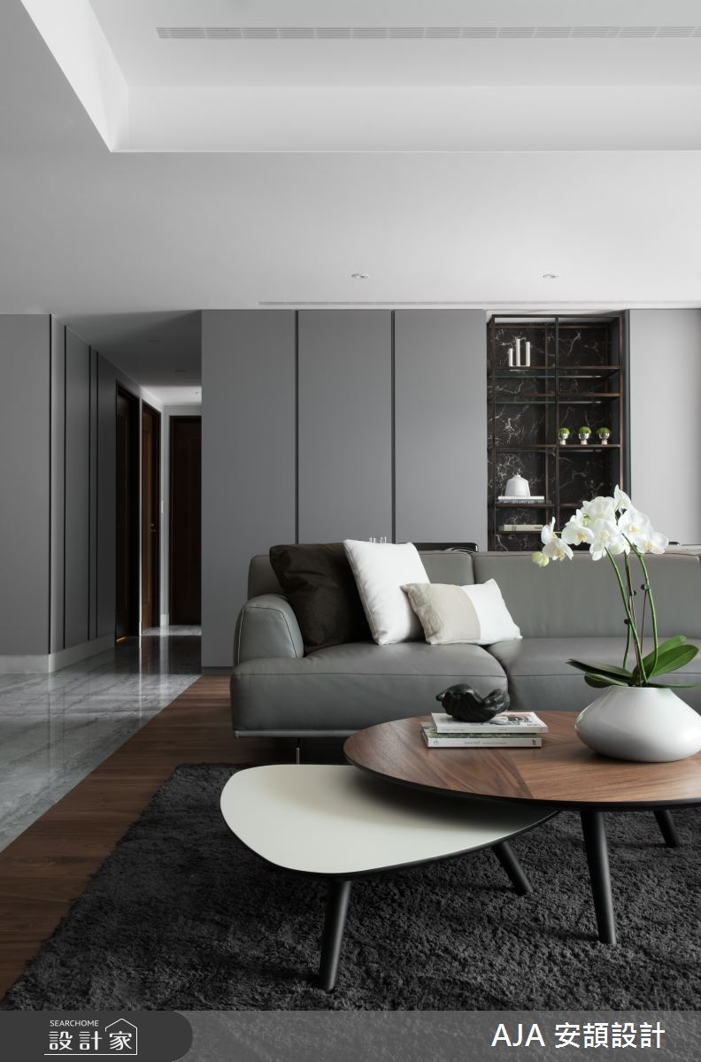 40坪新成屋(5年以下)＿休閒風客廳案例圖片＿AJA安頡建築室內設計＿安頡_力麒首御 吳公館之14