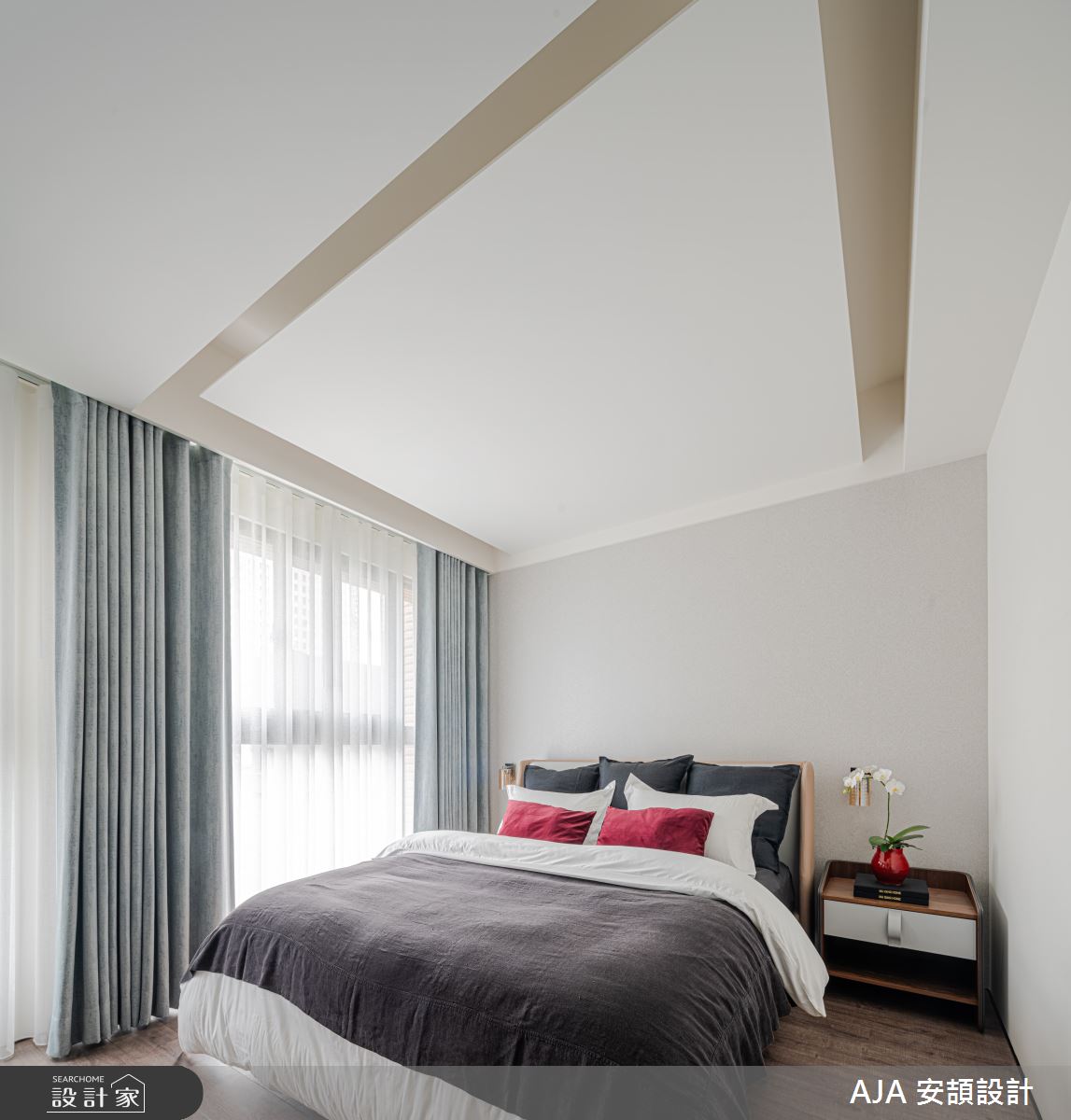 50坪新成屋(5年以下)＿日式人文風臥室案例圖片＿AJA安頡建築室內設計＿安頡_天空院子 張公館之9
