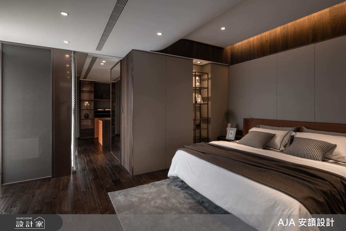 60坪新成屋(5年以下)＿現代風臥室案例圖片＿AJA安頡建築室內設計＿安頡_合輝雲門 吳公館之21