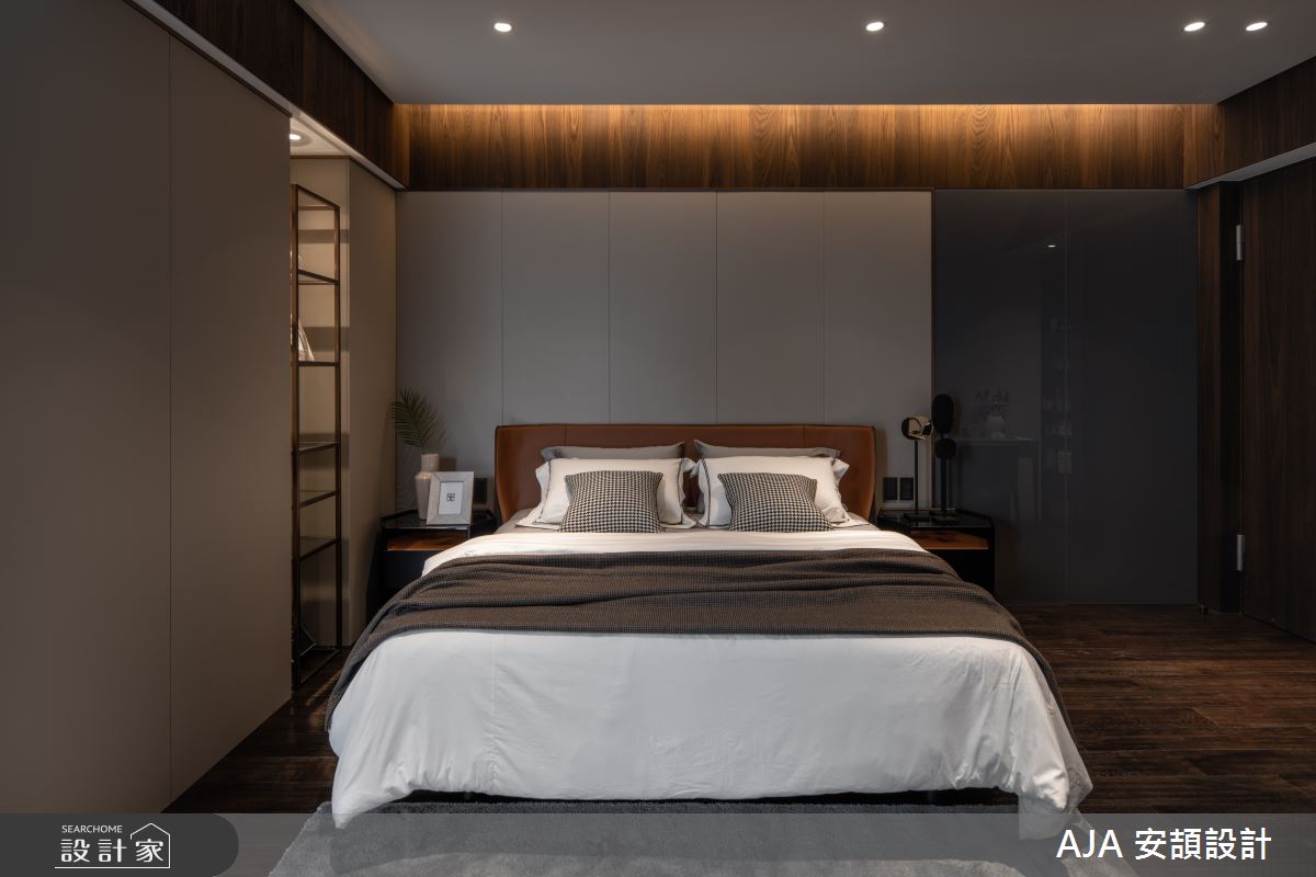60坪新成屋(5年以下)＿現代風臥室案例圖片＿AJA安頡建築室內設計＿安頡_合輝雲門 吳公館之17