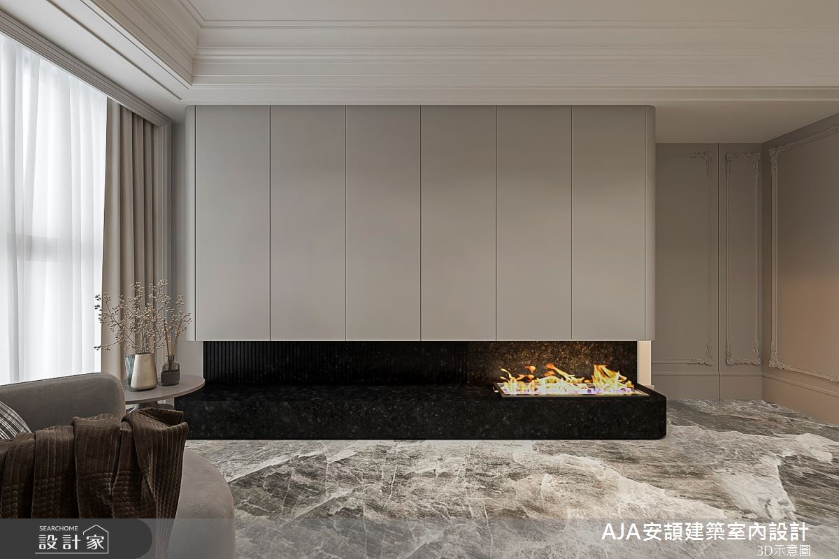 100坪新成屋(5年以下)＿飯店風客廳案例圖片＿AJA安頡建築室內設計＿安頡_精銳市政廳之30