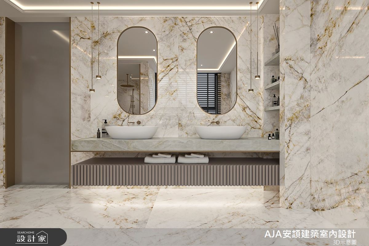 100坪新成屋(5年以下)＿飯店風浴室案例圖片＿AJA安頡建築室內設計＿安頡_精銳市政廳之44