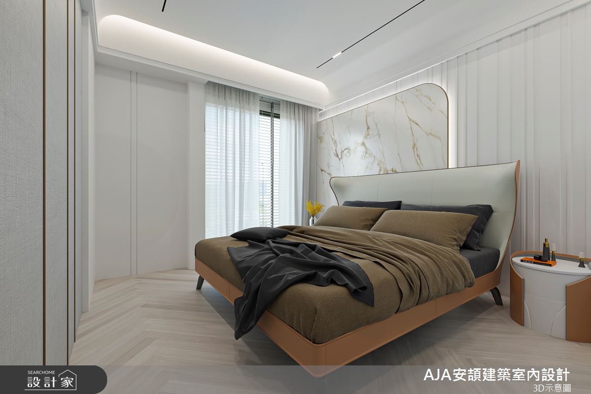 100坪新成屋(5年以下)＿飯店風臥室案例圖片＿AJA安頡建築室內設計＿安頡_精銳市政廳之46