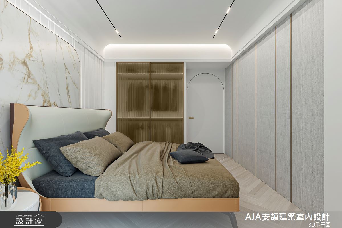 100坪新成屋(5年以下)＿飯店風臥室案例圖片＿AJA安頡建築室內設計＿安頡_精銳市政廳之48