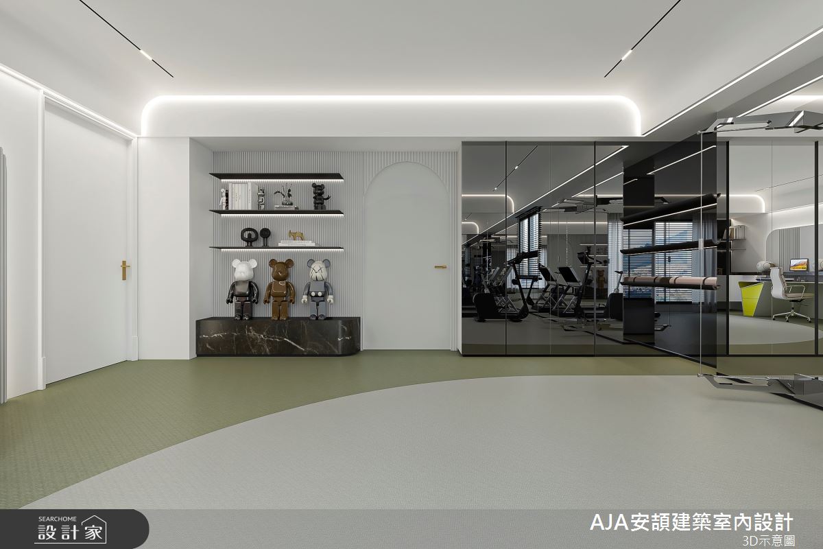 100坪新成屋(5年以下)＿飯店風家庭健身房案例圖片＿AJA安頡建築室內設計＿安頡_精銳市政廳之53