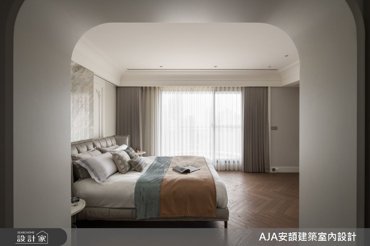 100坪新成屋(5年以下)＿飯店風臥室案例圖片＿AJA安頡建築室內設計＿安頡_精銳市政廳之9