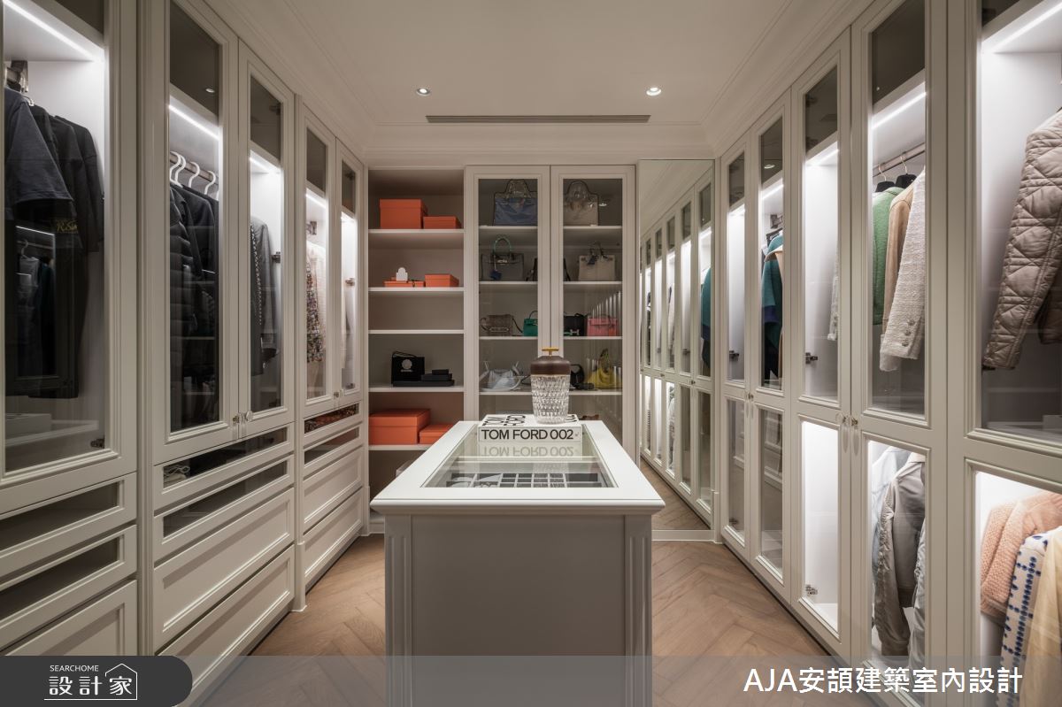 100坪新成屋(5年以下)＿飯店風更衣間案例圖片＿AJA安頡建築室內設計＿安頡_精銳市政廳之13