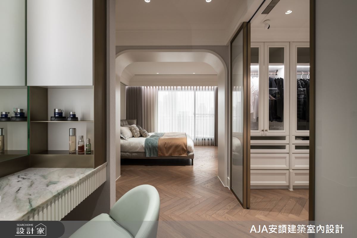 100坪新成屋(5年以下)＿飯店風更衣間案例圖片＿AJA安頡建築室內設計＿安頡_精銳市政廳之14