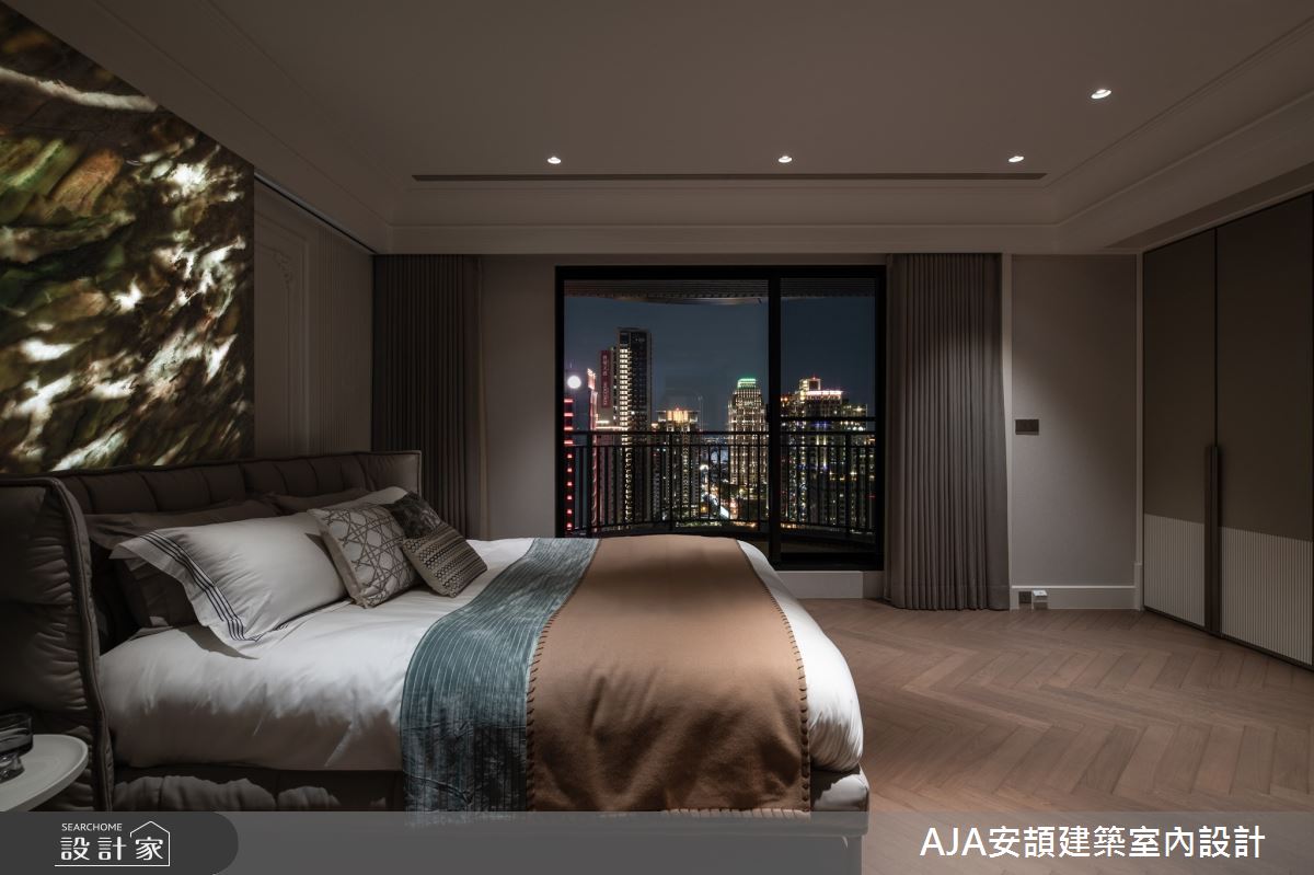 100坪新成屋(5年以下)＿飯店風臥室案例圖片＿AJA安頡建築室內設計＿安頡_精銳市政廳之15