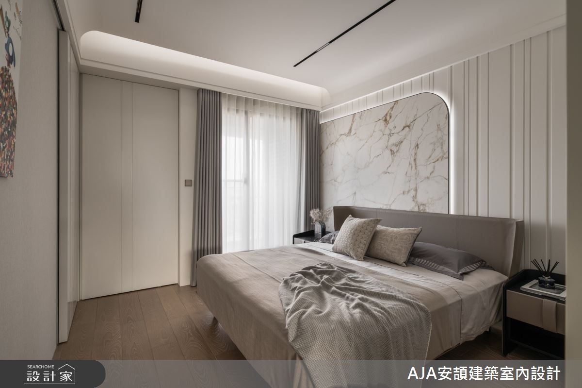 100坪新成屋(5年以下)＿飯店風臥室案例圖片＿AJA安頡建築室內設計＿安頡_精銳市政廳之16