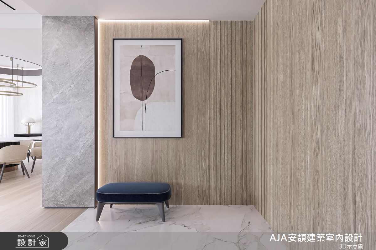 80坪新成屋(5年以下)＿現代風玄關案例圖片＿AJA安頡建築室內設計＿安頡_寶輝 CITY PARK 合併戶之26