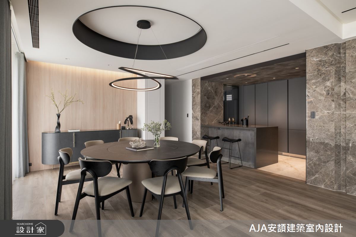 80坪毛胚屋＿現代風餐廳吧檯案例圖片＿AJA安頡建築室內設計＿安頡_寶輝 CITY PARK 合併戶之8