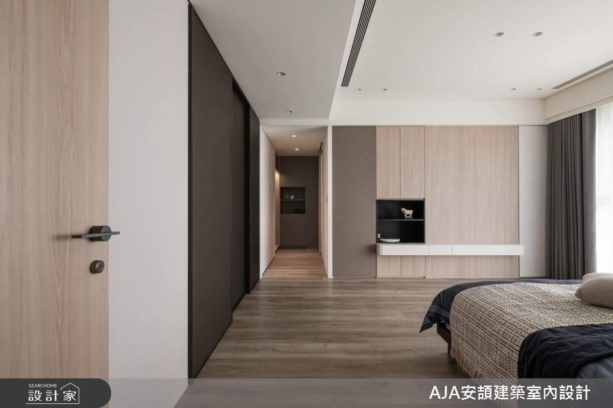 80坪新成屋(5年以下)＿現代風臥室案例圖片＿AJA安頡建築室內設計＿安頡_寶輝 CITY PARK 合併戶之14