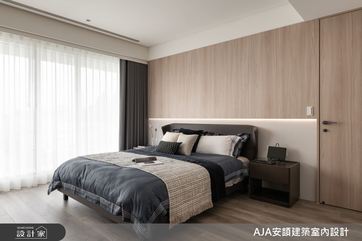 80坪新成屋(5年以下)＿現代風臥室案例圖片＿AJA安頡建築室內設計＿安頡_寶輝 CITY PARK 合併戶之15