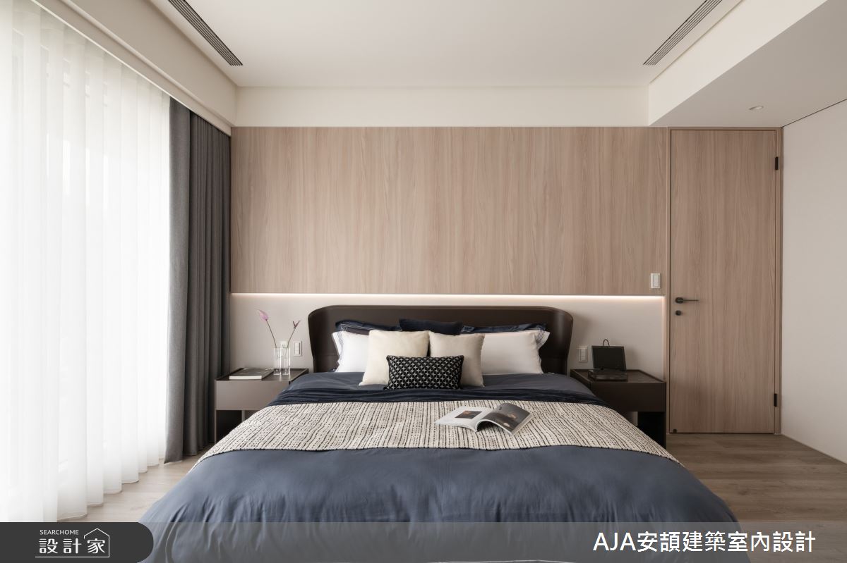 80坪新成屋(5年以下)＿現代風臥室案例圖片＿AJA安頡建築室內設計＿安頡_寶輝 CITY PARK 合併戶之16
