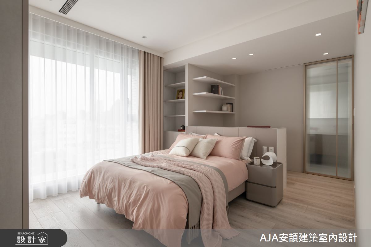 80坪新成屋(5年以下)＿現代風臥室案例圖片＿AJA安頡建築室內設計＿安頡_寶輝 CITY PARK 合併戶之19