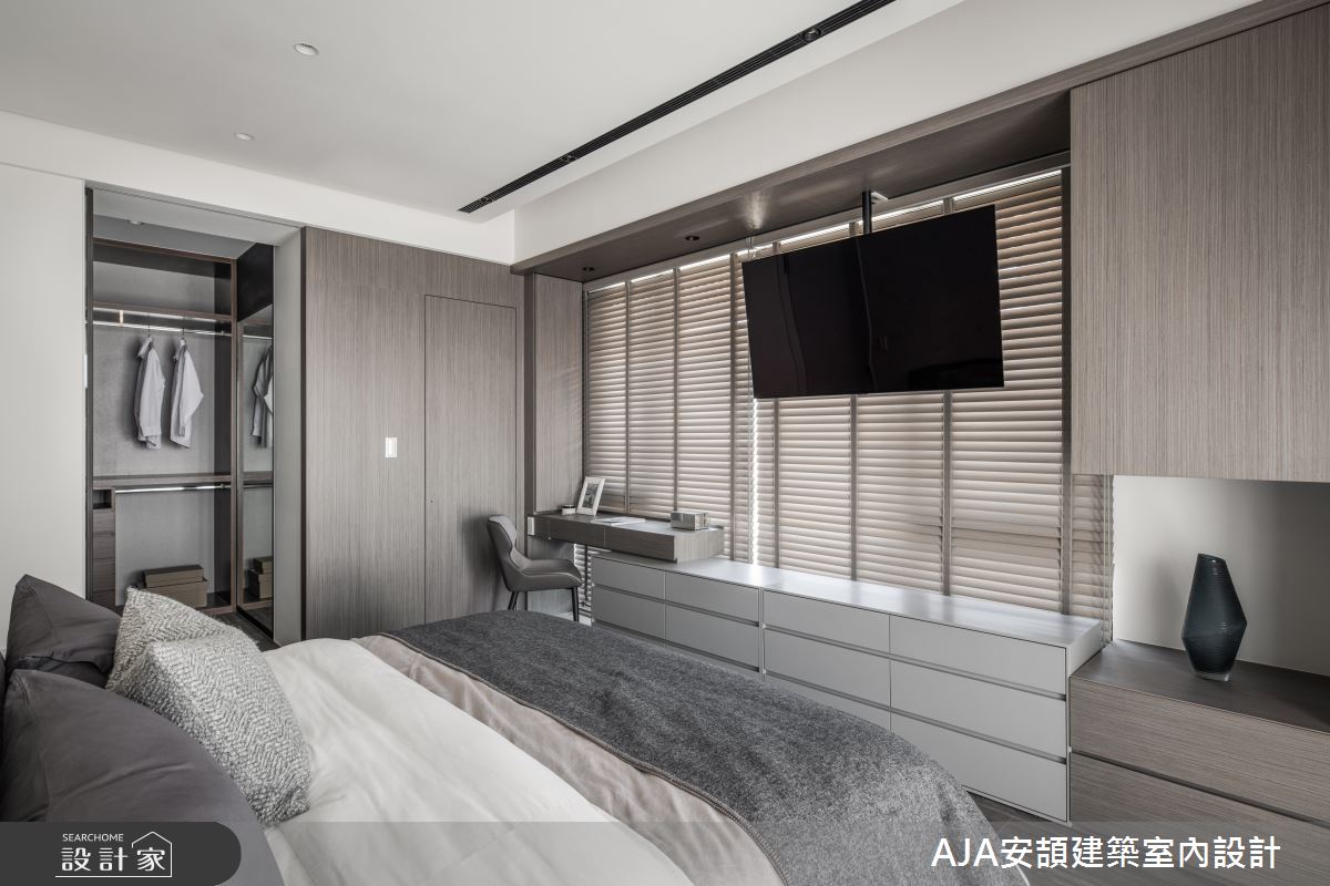 43坪新成屋(5年以下)＿現代簡約風臥室案例圖片＿AJA安頡建築室內設計＿安頡_科博雙星之4432