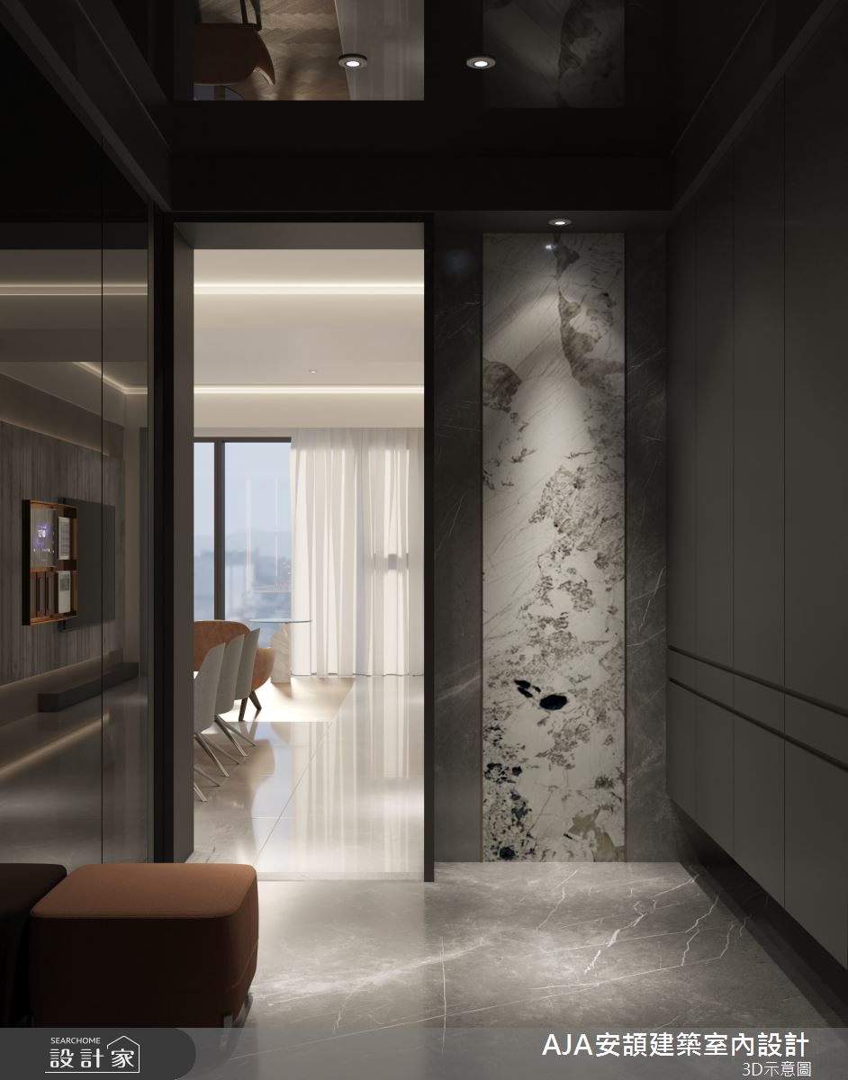 130坪毛胚屋＿現代簡約風玄關案例圖片＿AJA安頡建築室內設計＿安頡_新朗日匯 H house之34