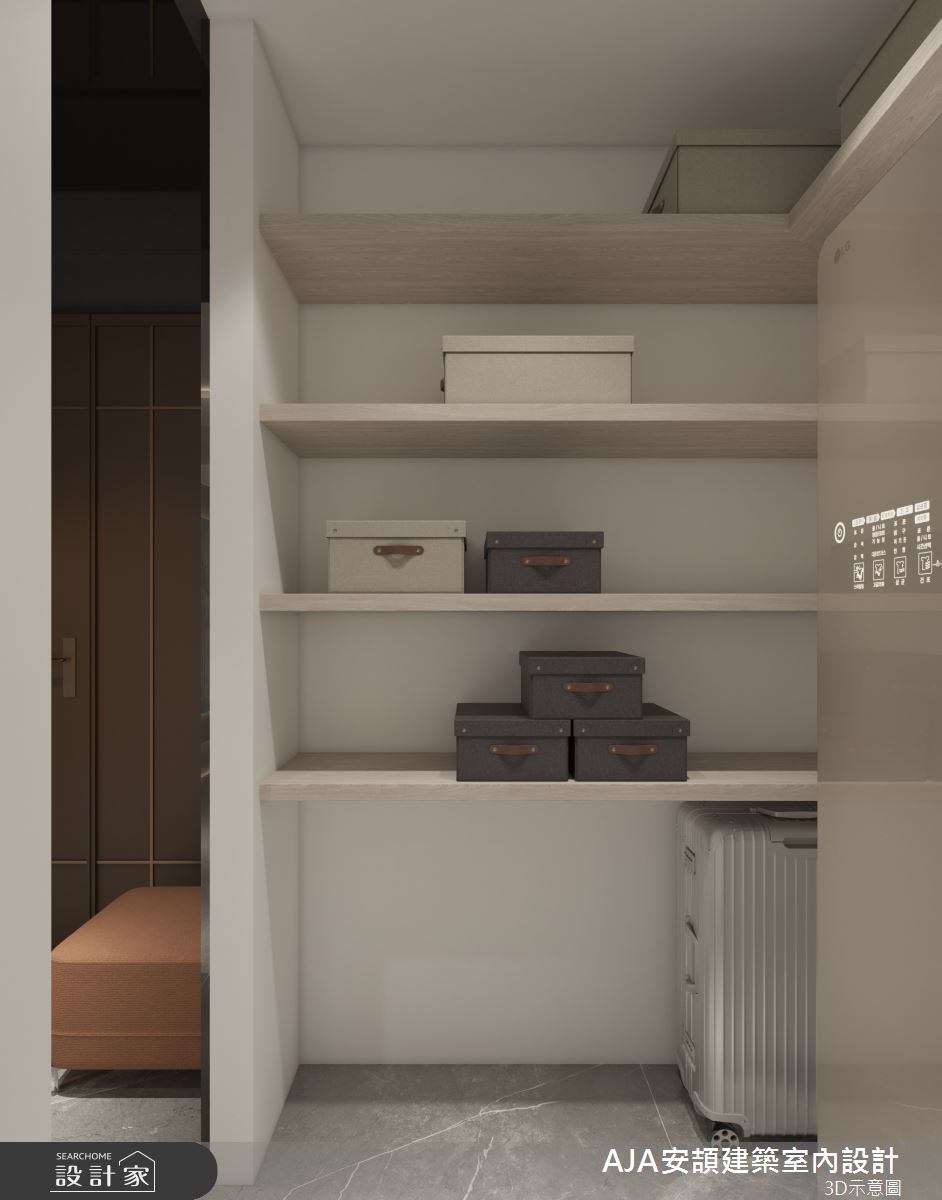 130坪毛胚屋＿現代簡約風玄關儲藏室案例圖片＿AJA安頡建築室內設計＿安頡_新朗日匯 H house之4597