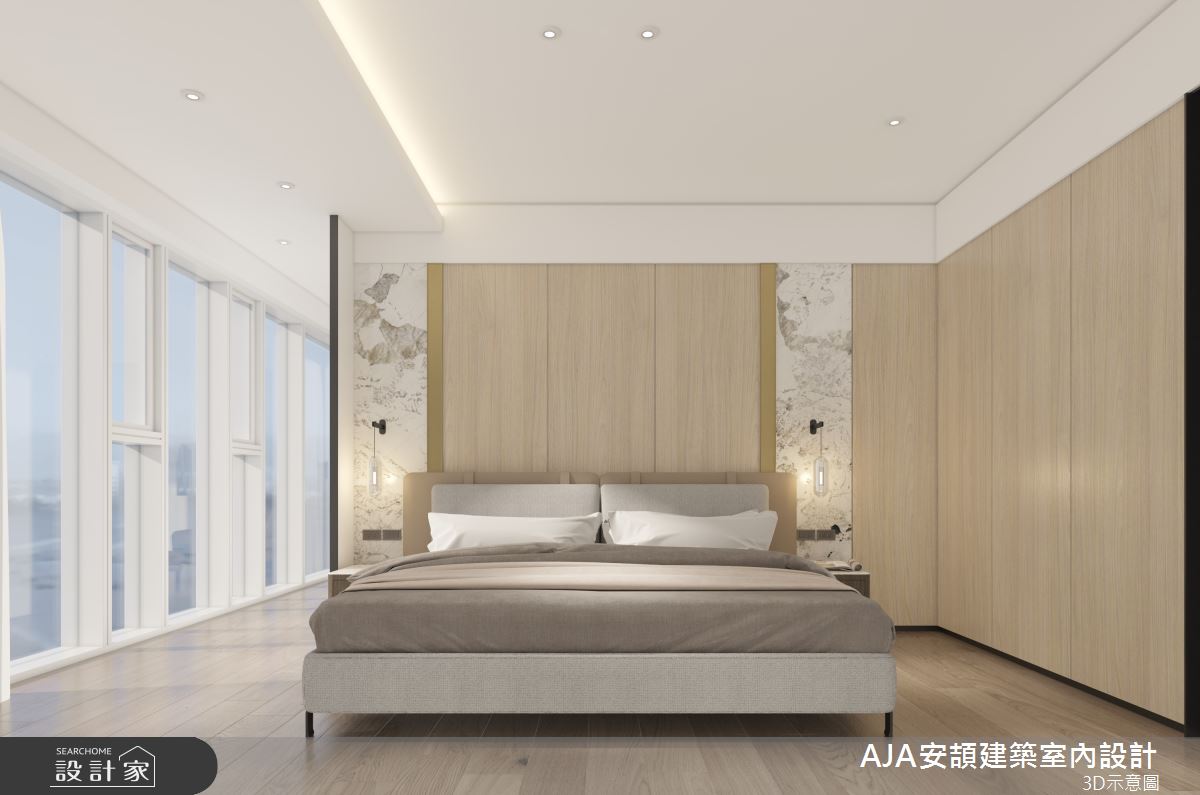 130坪毛胚屋＿現代簡約風臥室案例圖片＿AJA安頡建築室內設計＿安頡_新朗日匯 H house之51