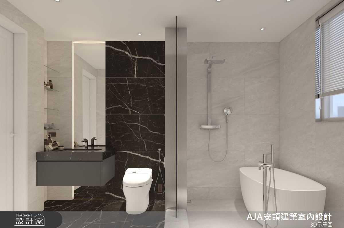 130坪毛胚屋＿現代簡約風浴室案例圖片＿AJA安頡建築室內設計＿安頡_新朗日匯 H house之72
