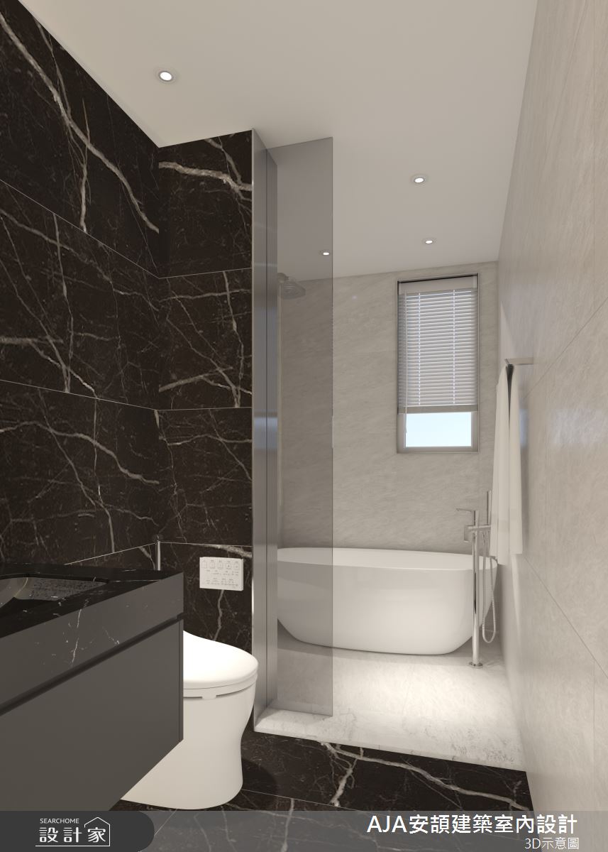 130坪毛胚屋＿現代簡約風浴室案例圖片＿AJA安頡建築室內設計＿安頡_新朗日匯 H house之70