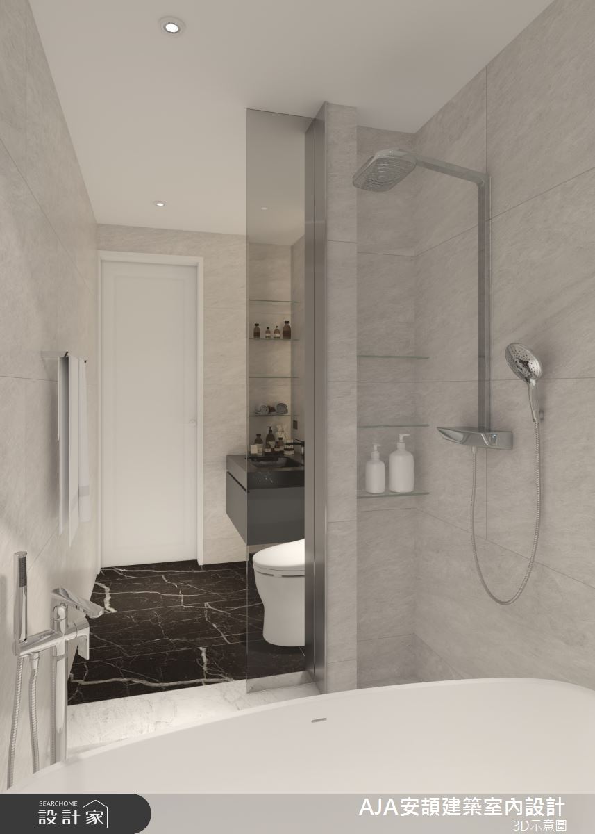 130坪毛胚屋＿現代簡約風浴室案例圖片＿AJA安頡建築室內設計＿安頡_新朗日匯 H house之73
