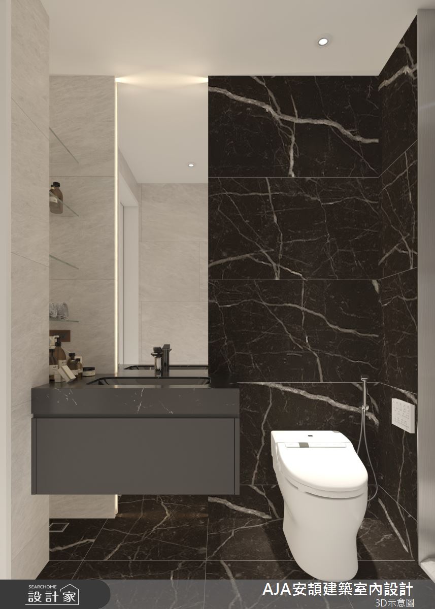 130坪毛胚屋＿現代簡約風浴室案例圖片＿AJA安頡建築室內設計＿安頡_新朗日匯 H house之71