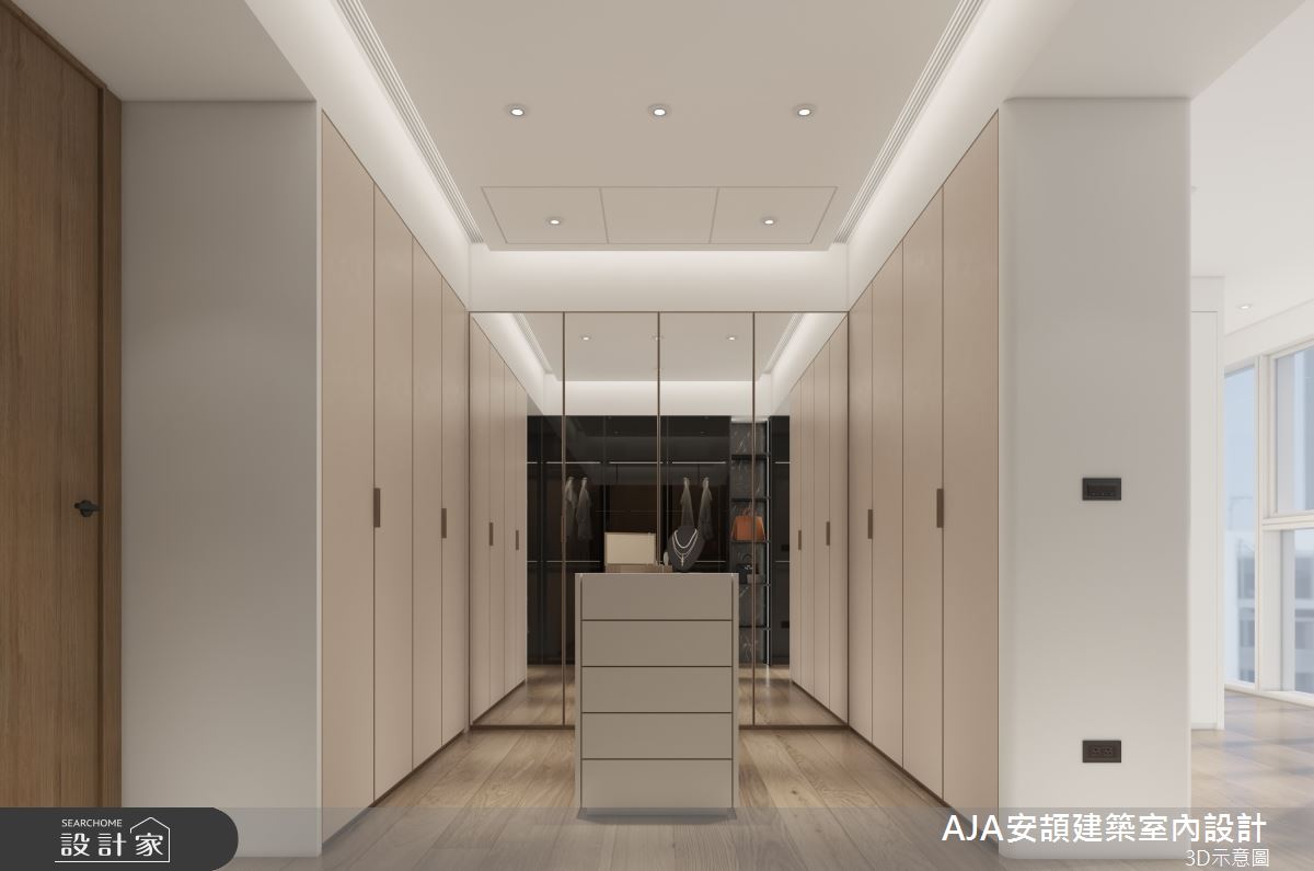 130坪毛胚屋＿現代簡約風更衣間案例圖片＿AJA安頡建築室內設計＿安頡_新朗日匯 H house之60