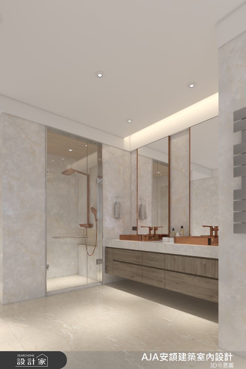 130坪毛胚屋＿現代簡約風浴室案例圖片＿AJA安頡建築室內設計＿安頡_新朗日匯 H house之74