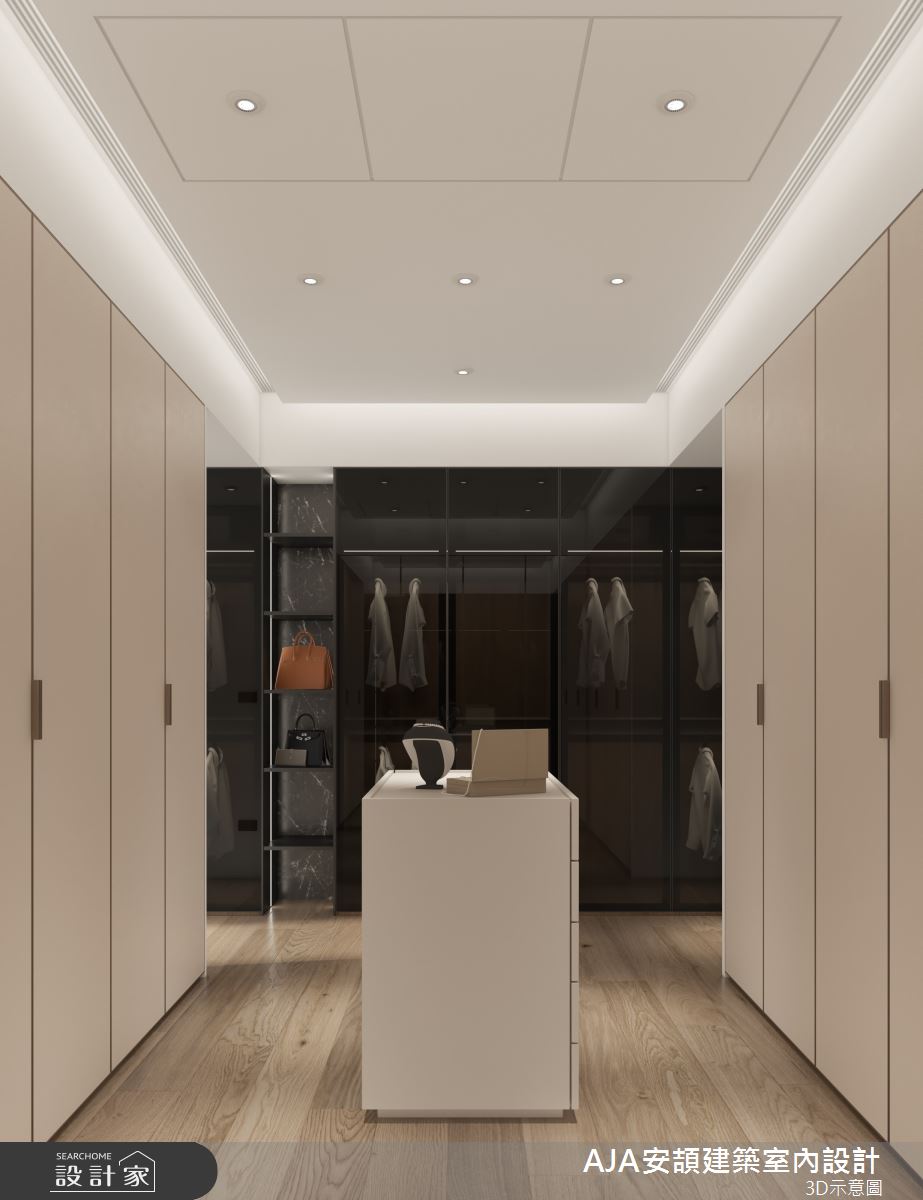 130坪毛胚屋＿現代簡約風更衣間案例圖片＿AJA安頡建築室內設計＿安頡_新朗日匯 H house之59